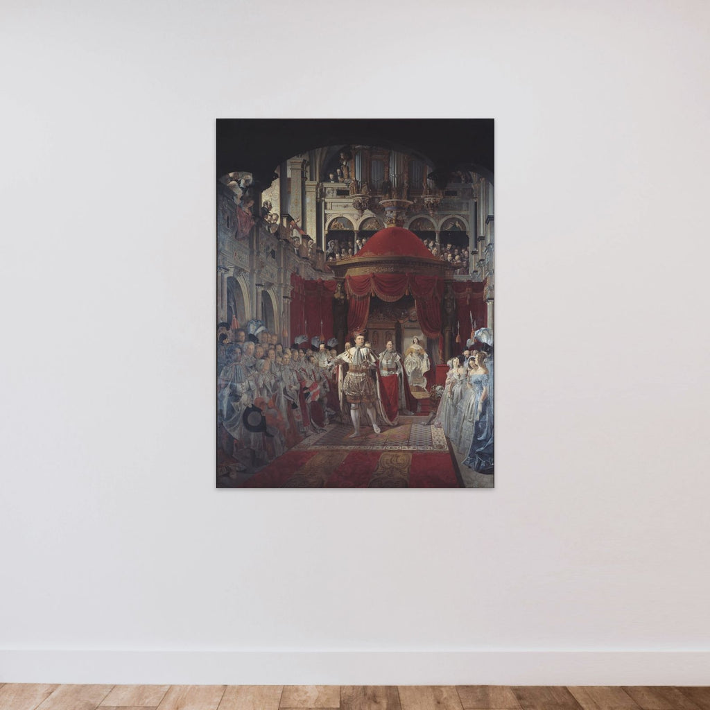 Christian VIII og Caroline Amalies salving i Frederiksborg Slotskirke den 28. juni 1840 unframed — shown to scale