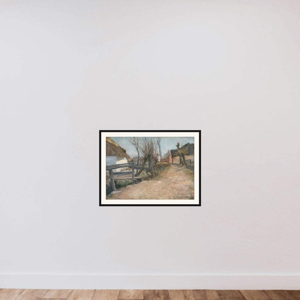 Tidlig forårsdag i Glostrup framed — shown to scale