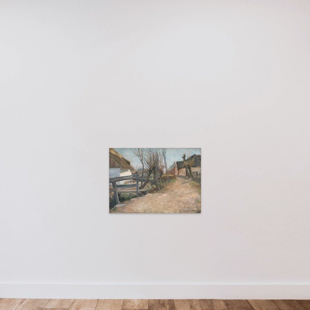 Tidlig forårsdag i Glostrup unframed — shown to scale