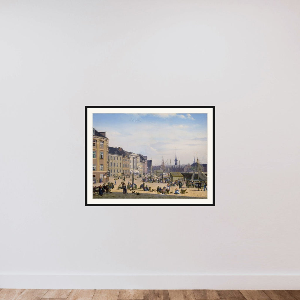 Parti af Højbro Plads i København framed — shown to scale