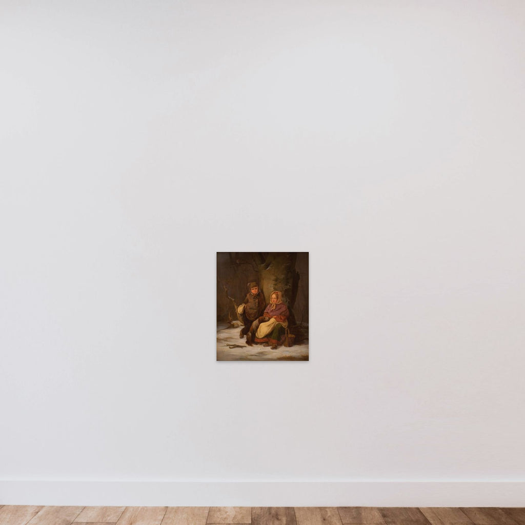 To fattige børn unframed — shown to scale