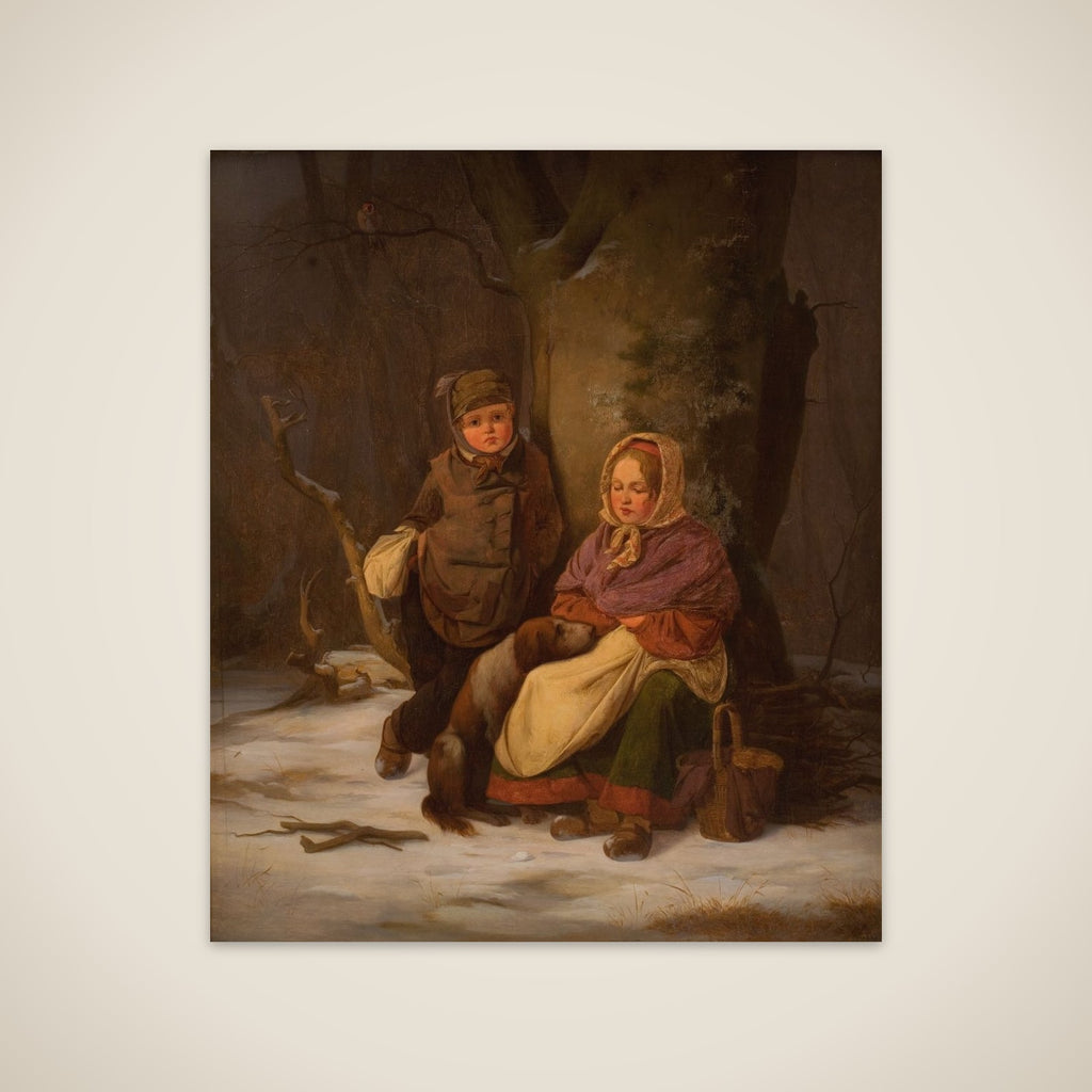 To fattige børn unframed print