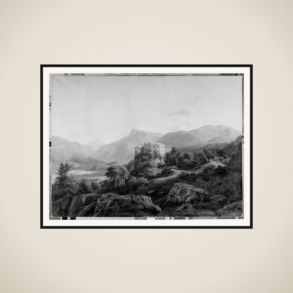 Etschdalen ved Bozen med ruinerne af Hasselberg framed