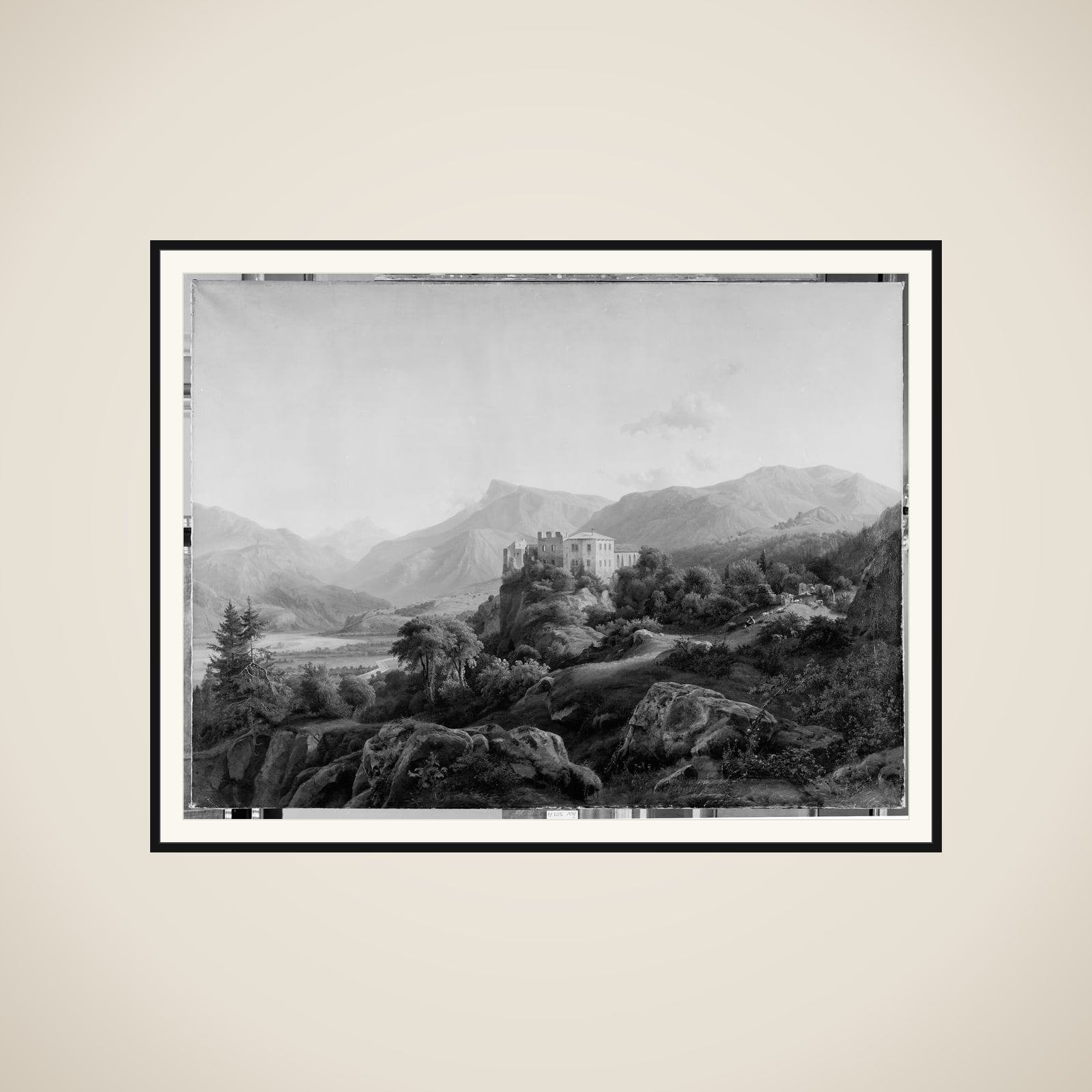 Etschdalen ved Bozen med ruinerne af Hasselberg framed