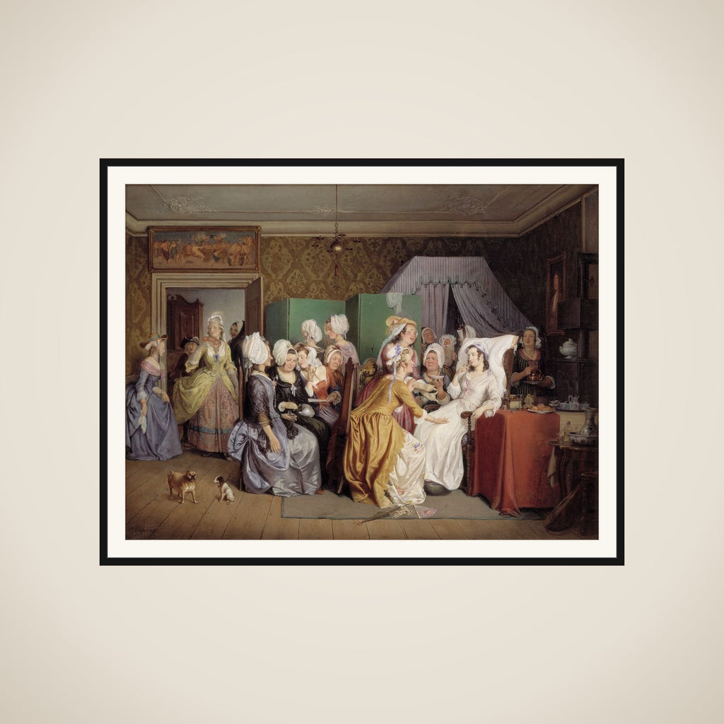 Motiv fra Ludvig Holberg: Barselstuen framed