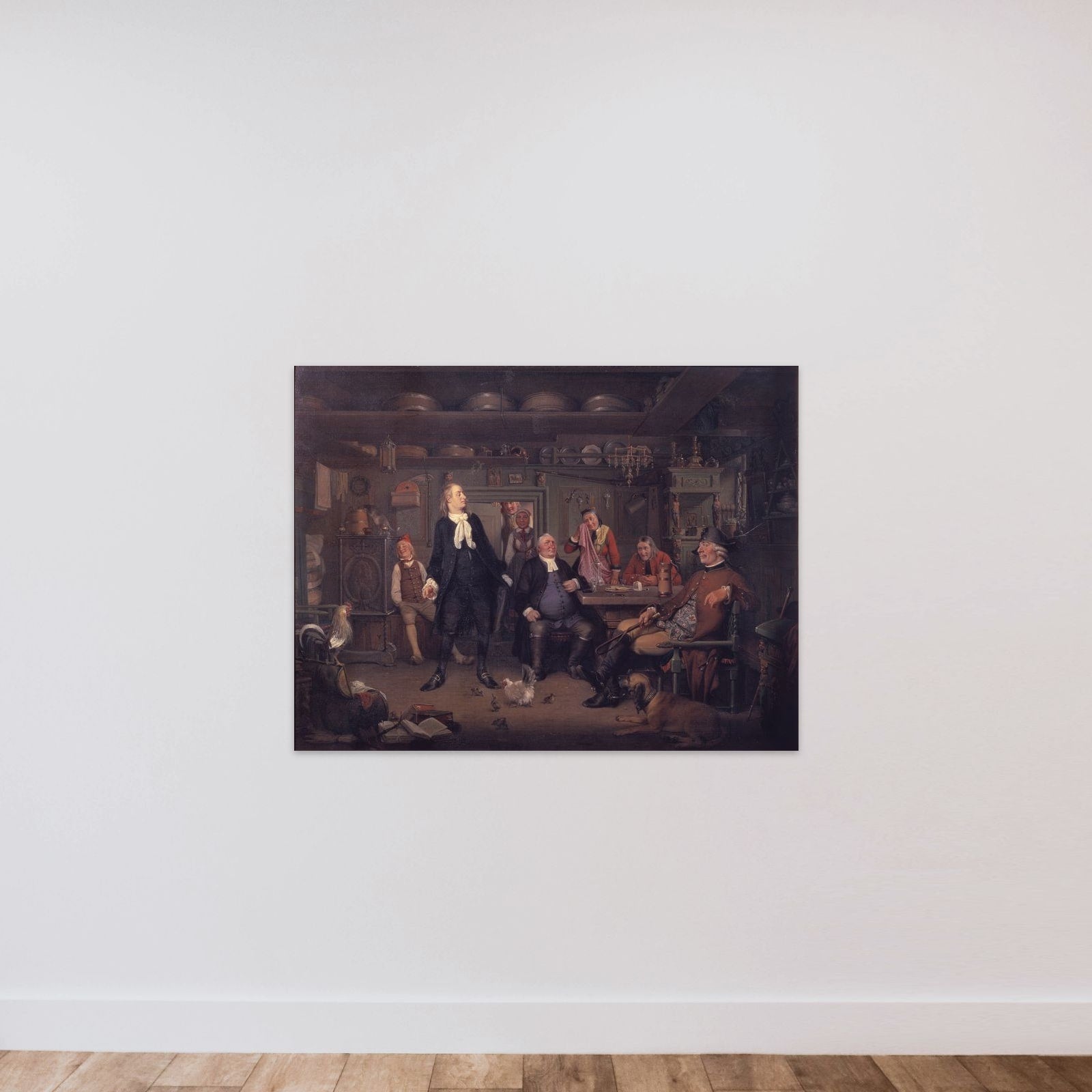 Fra Ludvig Holbergs "Erasmus Montanus", III akt, 3. scene unframed — shown to scale