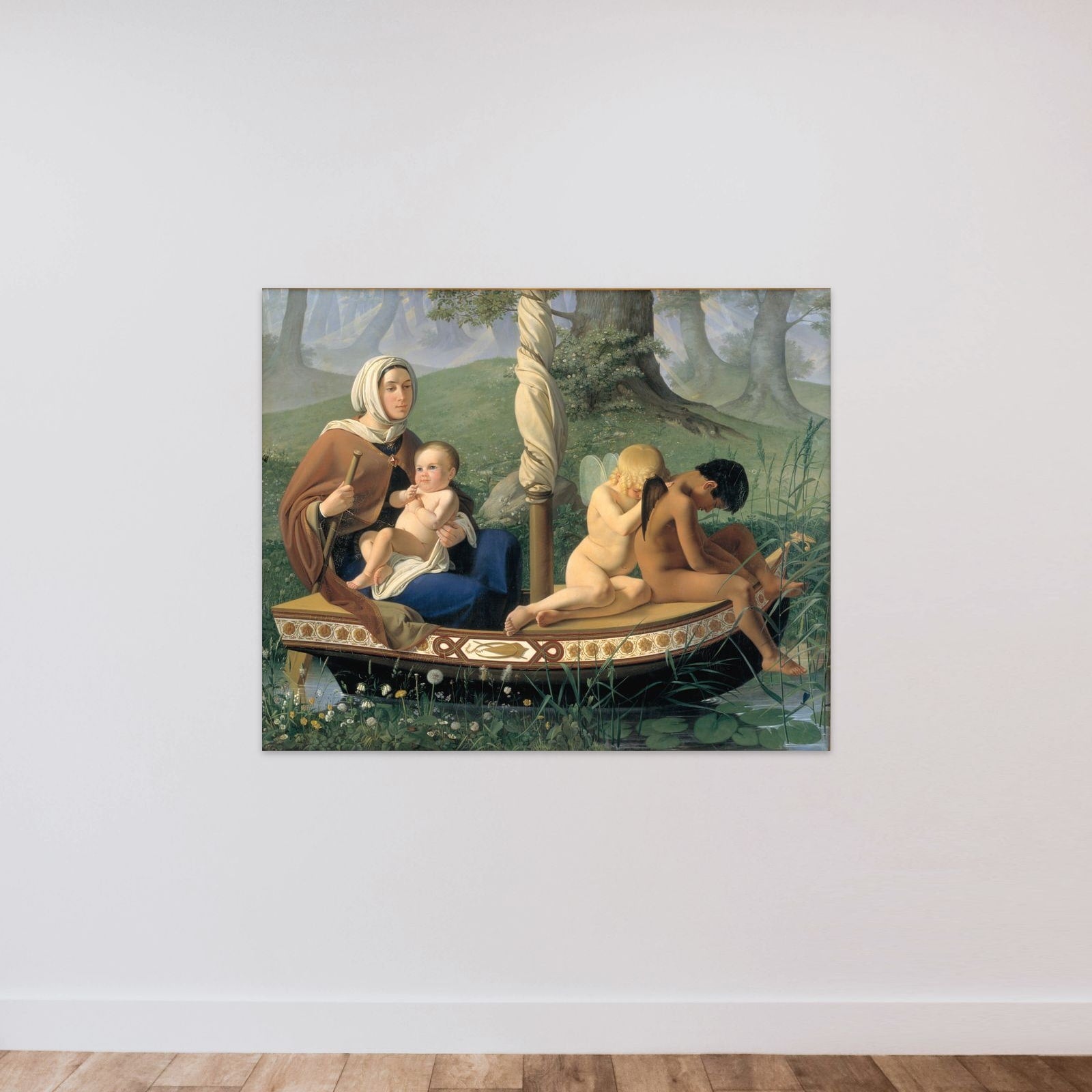 Barndommen. Fra serien: De fire menneskealdre unframed — shown to scale