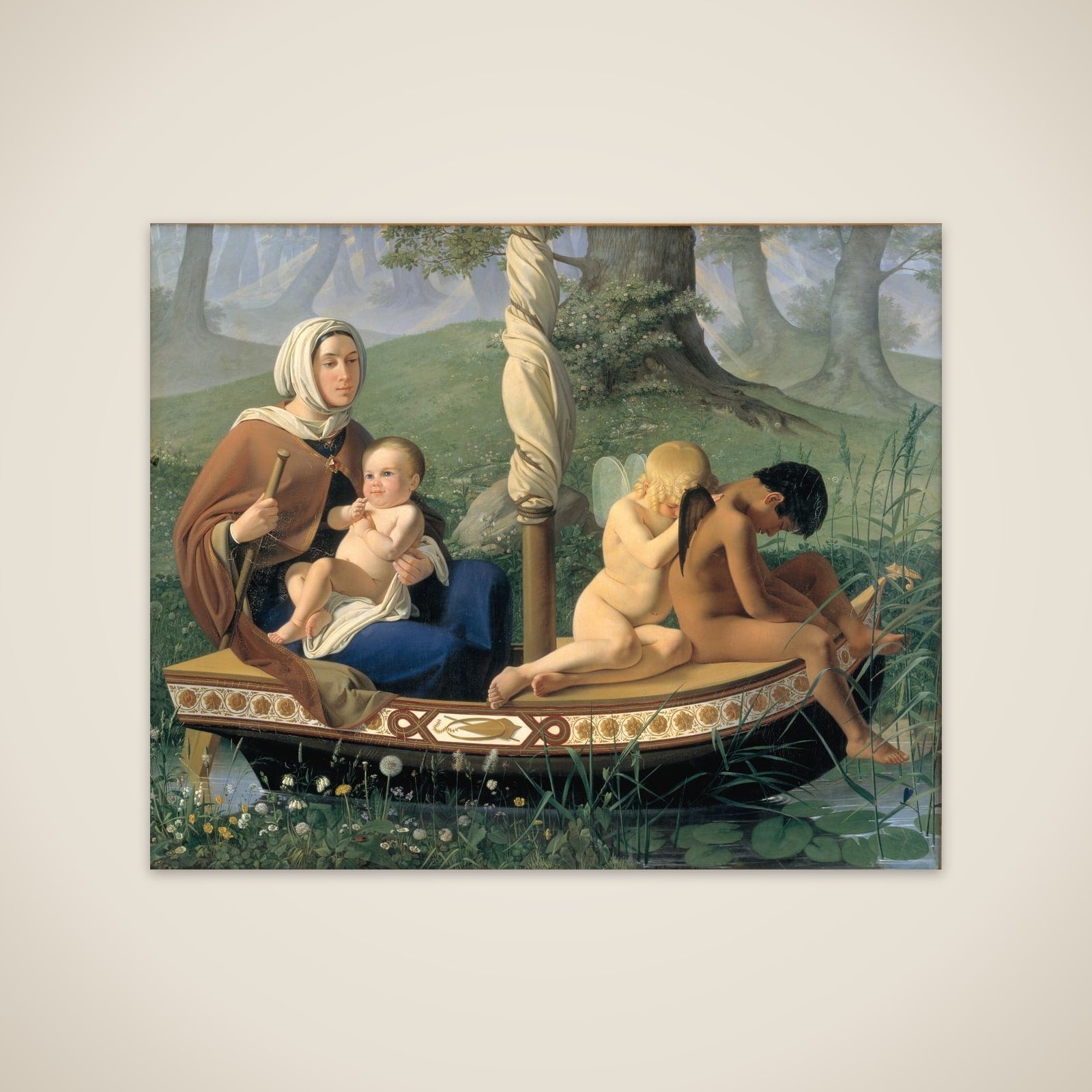 Barndommen. Fra serien: De fire menneskealdre unframed print