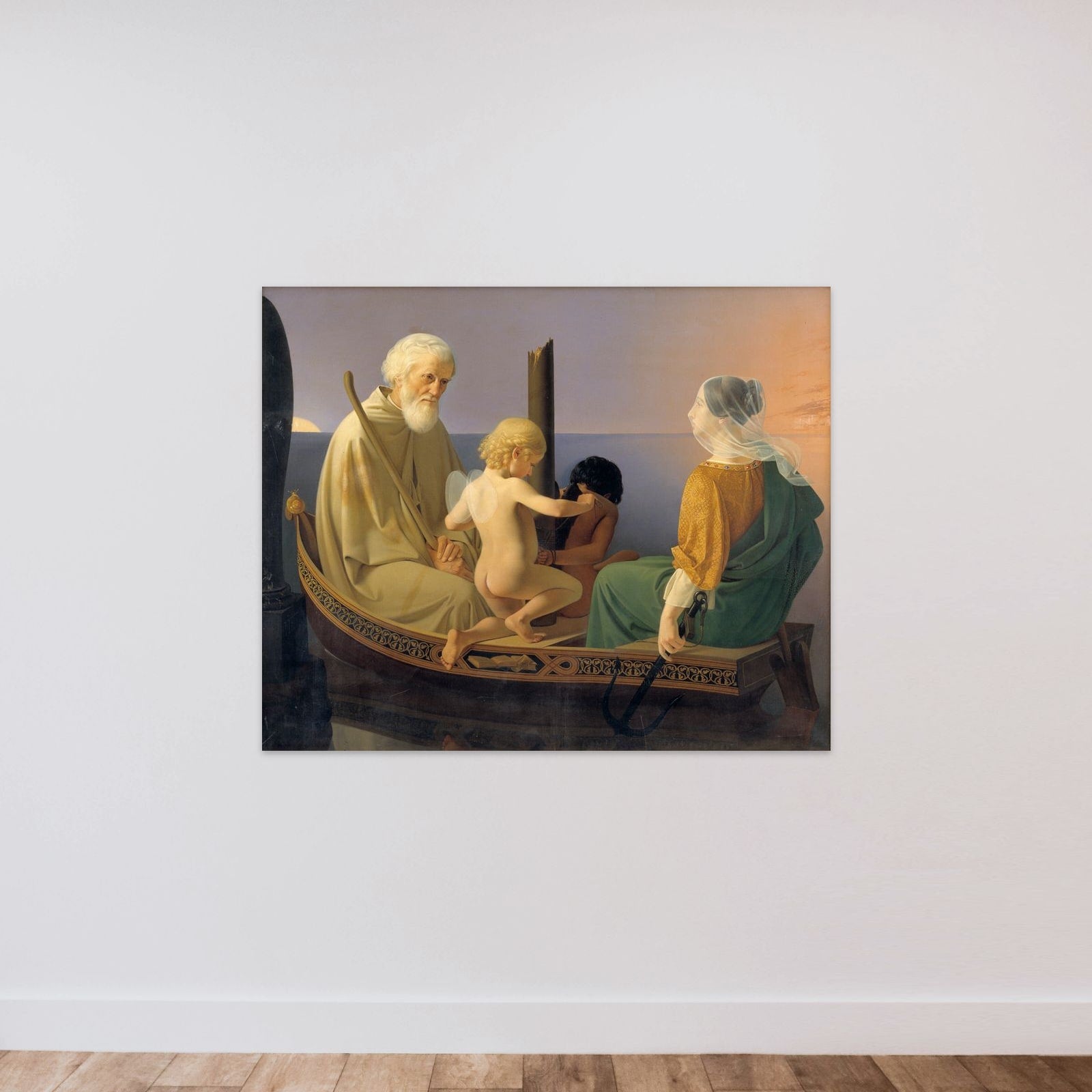 Alderdommen. Fra serien: De fire menneskealdre unframed — shown to scale