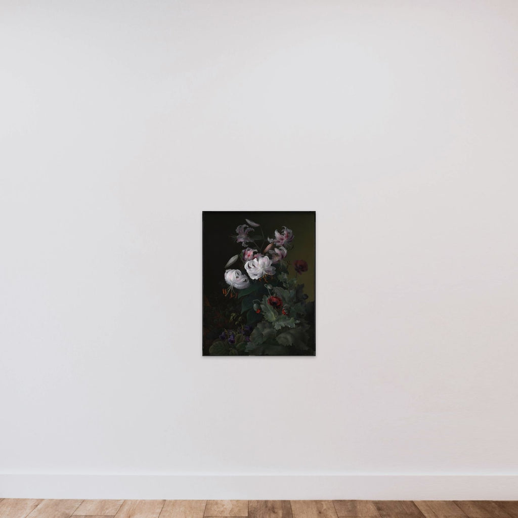 Blomstrende planter unframed — shown to scale
