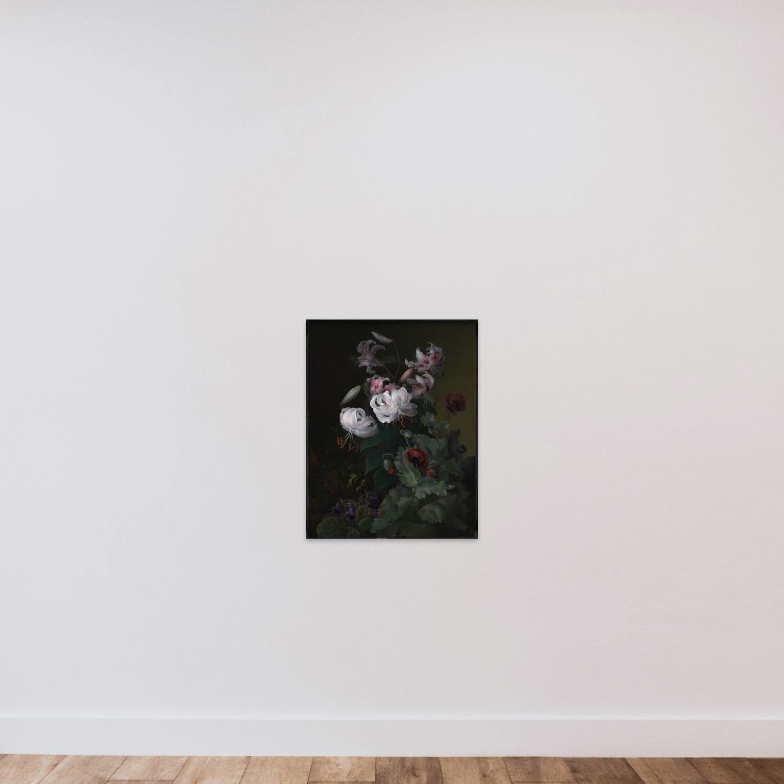 Blomstrende planter unframed — shown to scale