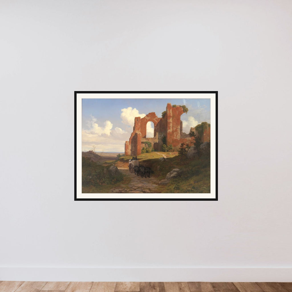 Parti af Caracallas Termer framed — shown to scale