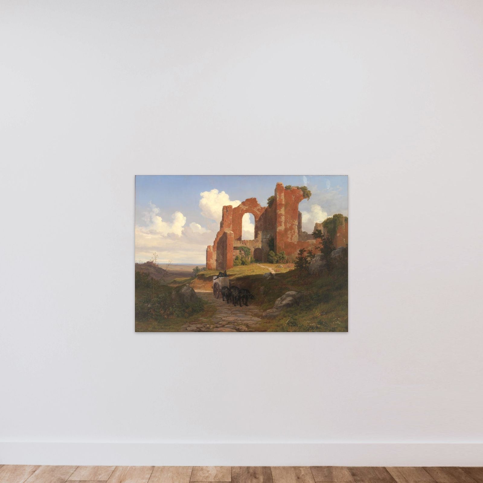 Parti af Caracallas Termer unframed — shown to scale
