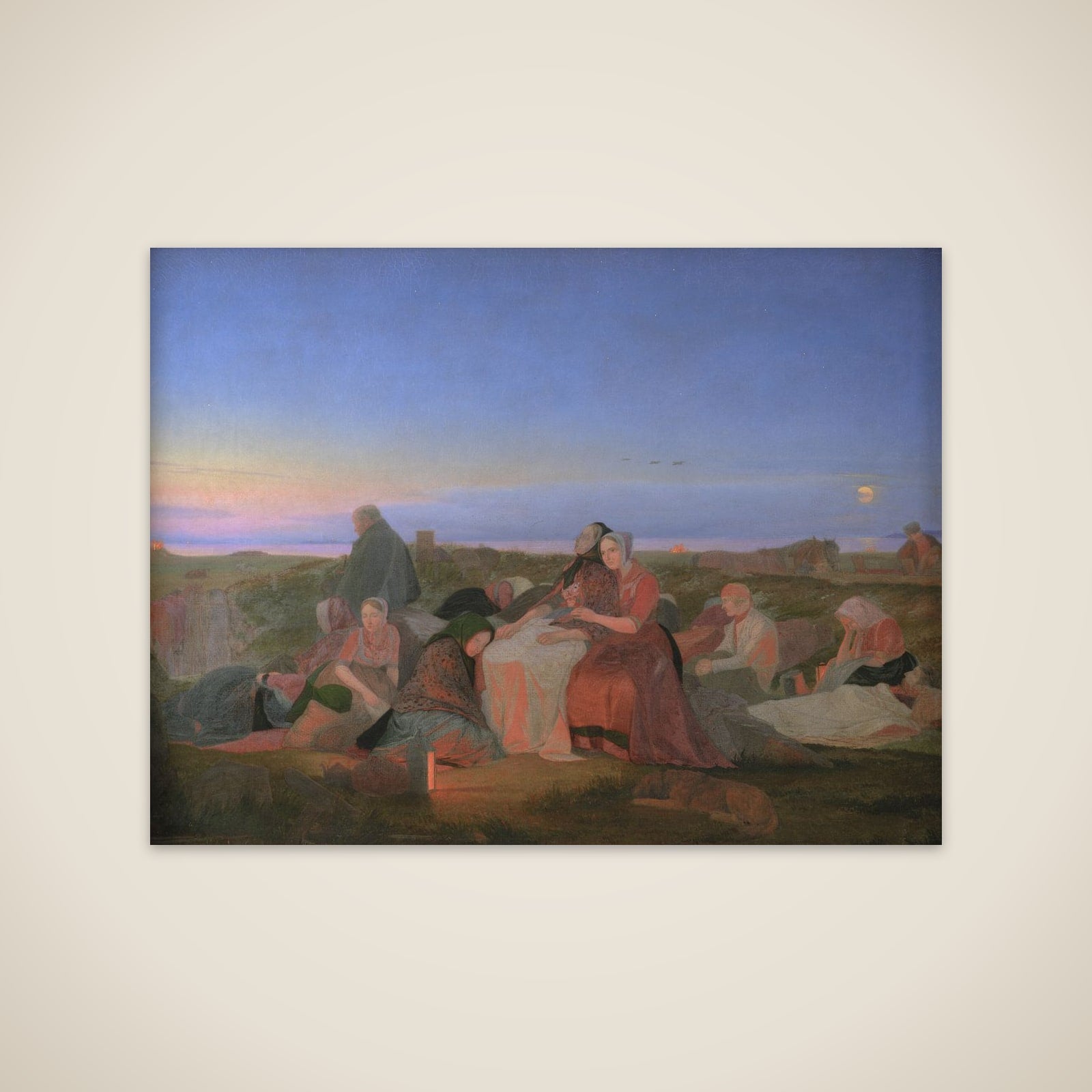 St. Hansnat. De syges søvn på Helenegraven ved Tisvilde unframed print
