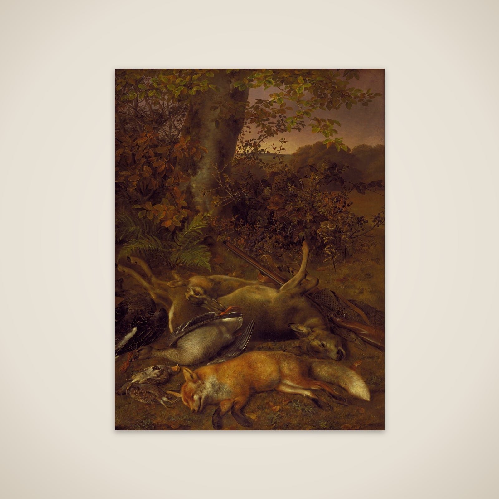 Skudt vildt unframed print