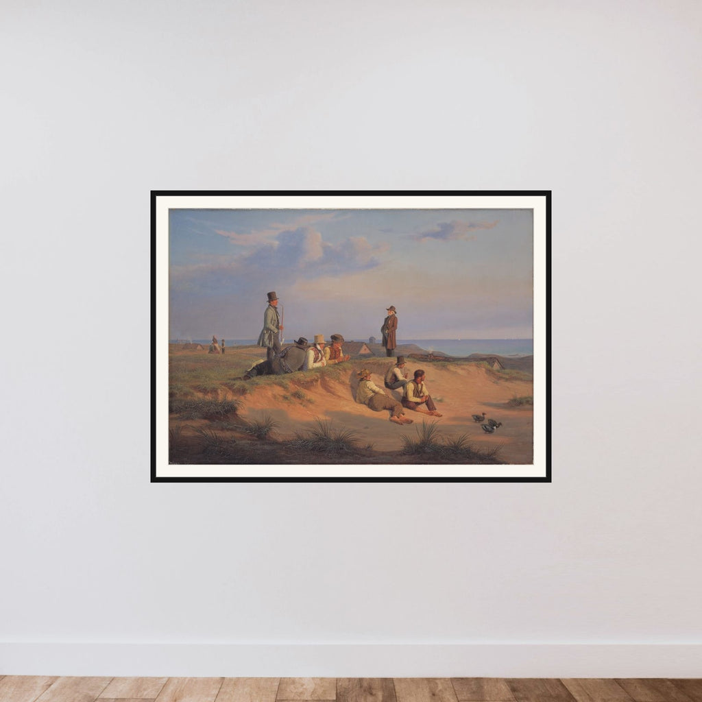 Mænd af Skagen en sommeraften i godt vejr framed — shown to scale