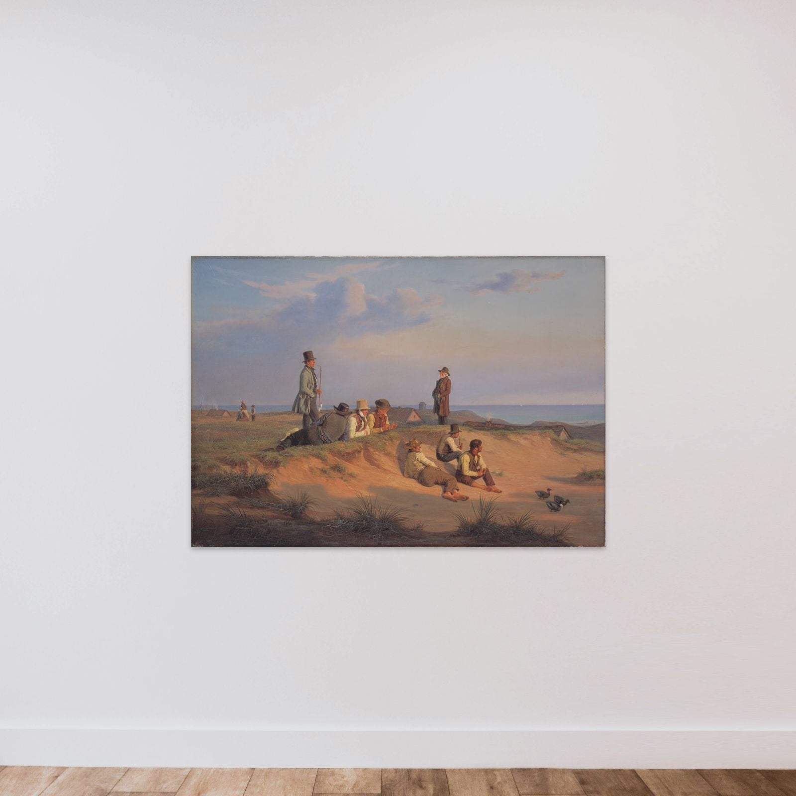 Mænd af Skagen en sommeraften i godt vejr unframed — shown to scale