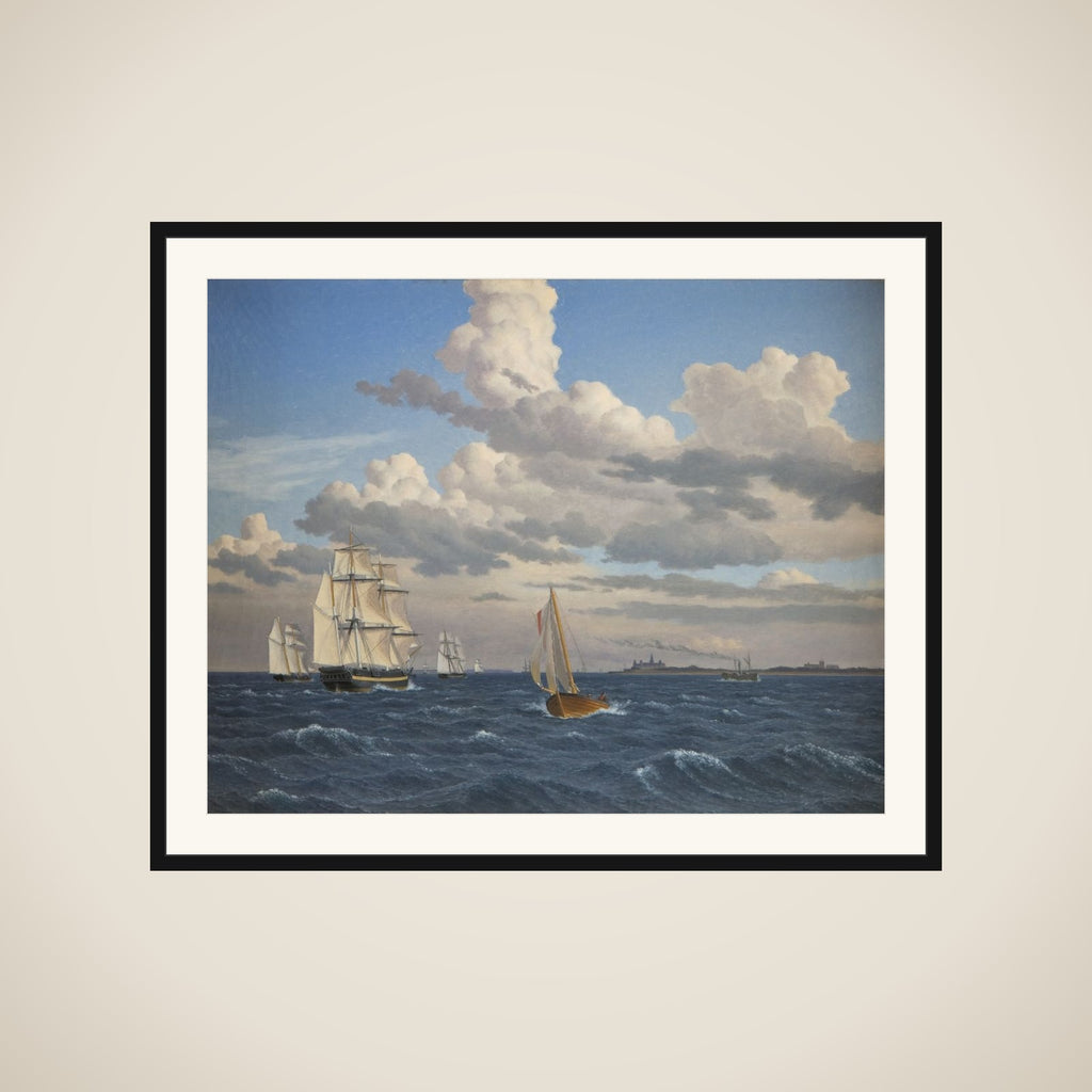 Parti af Øresund nord for Kronborg framed