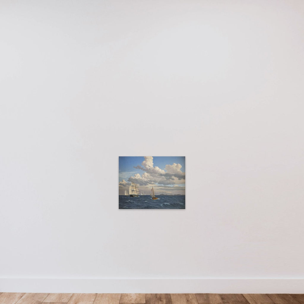 Parti af Øresund nord for Kronborg unframed — shown to scale