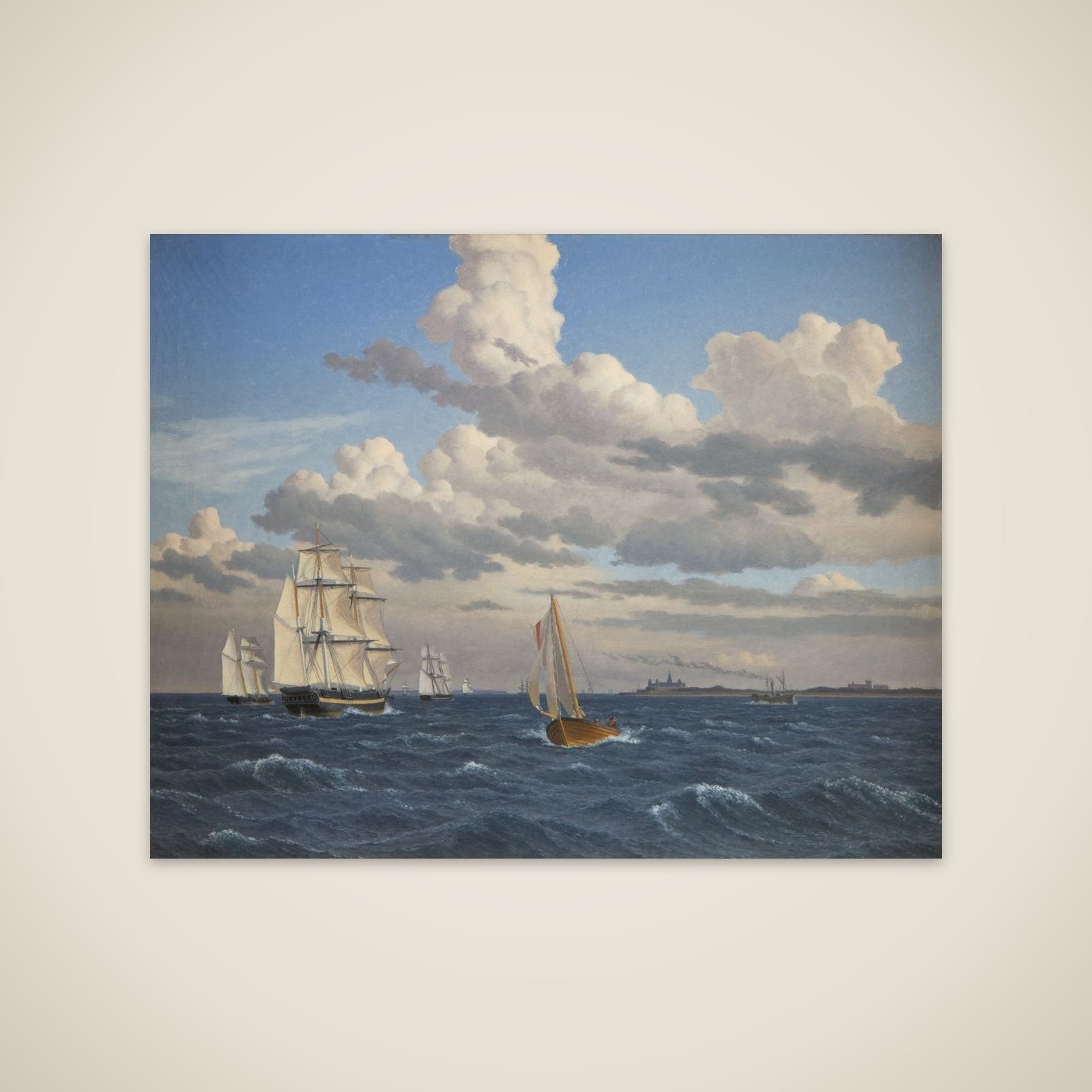 Parti af Øresund nord for Kronborg unframed print