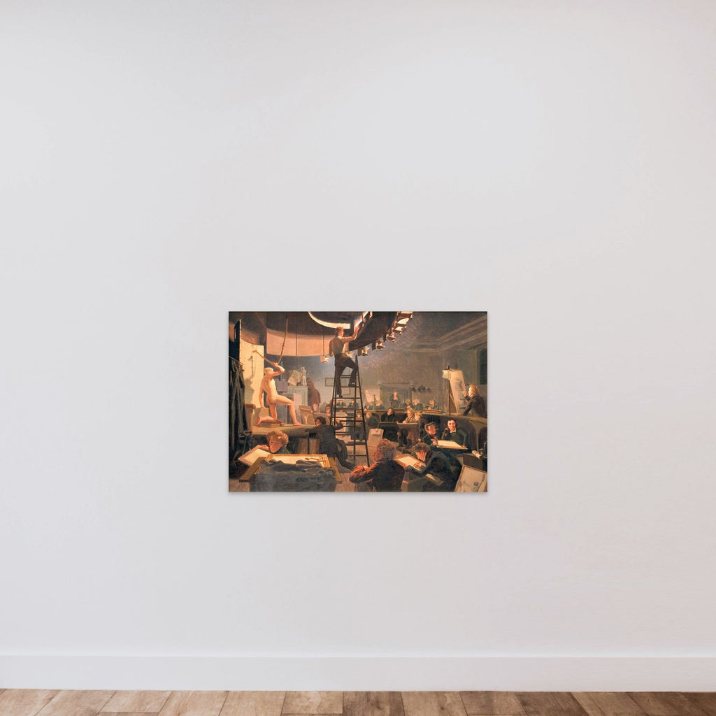 Modelskolen på Kunstakademiet unframed — shown to scale