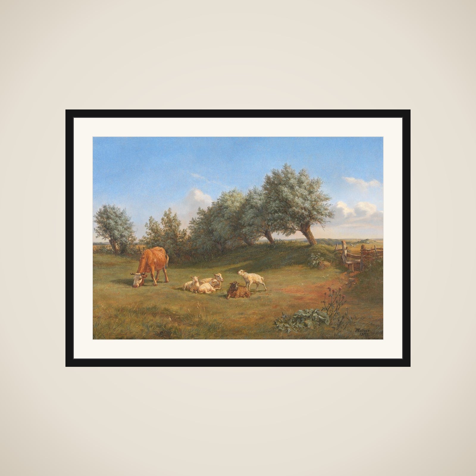 Et vænge framed