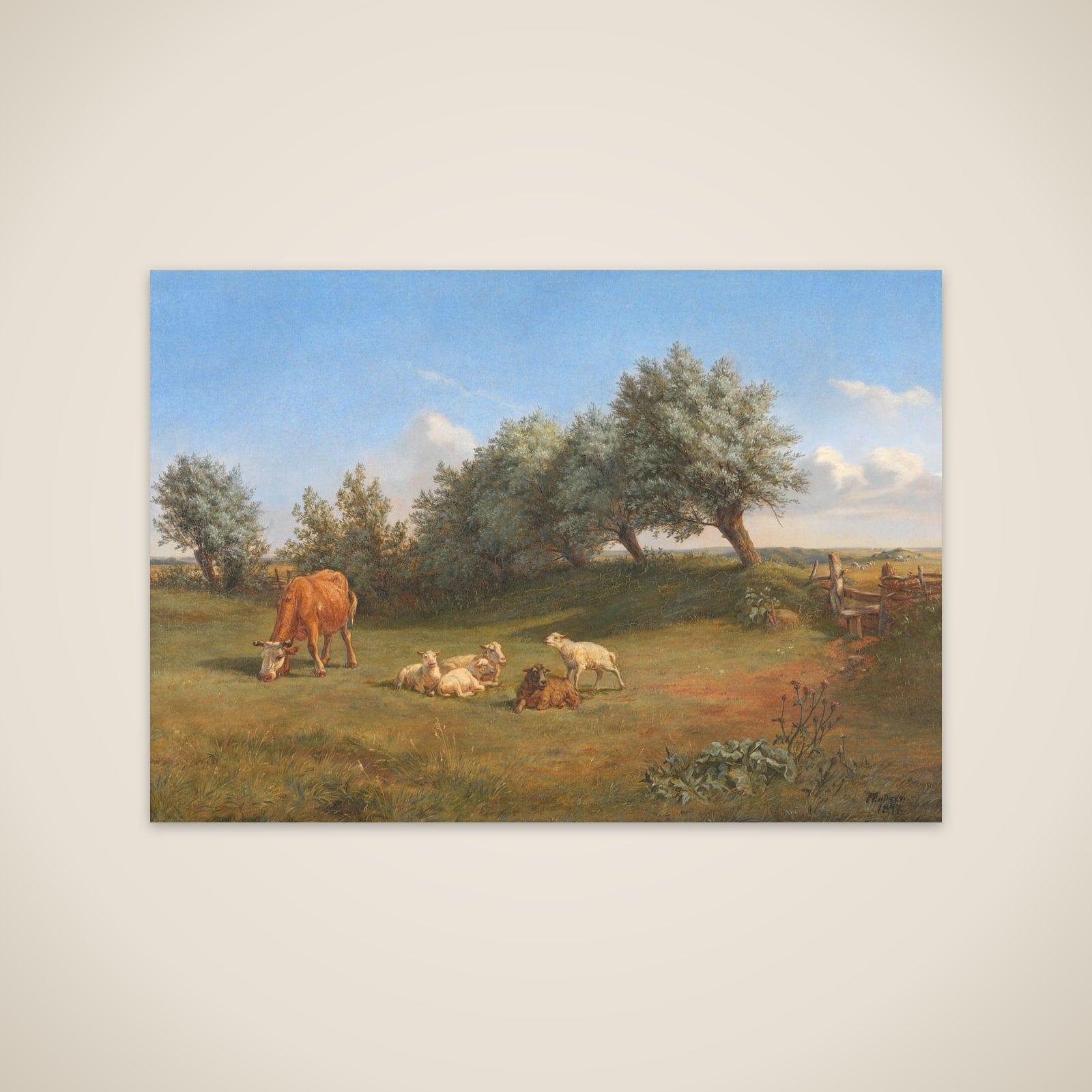 Et vænge unframed print