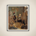 En bataljemaler, Jørgen Sonne, i sit atelier framed
