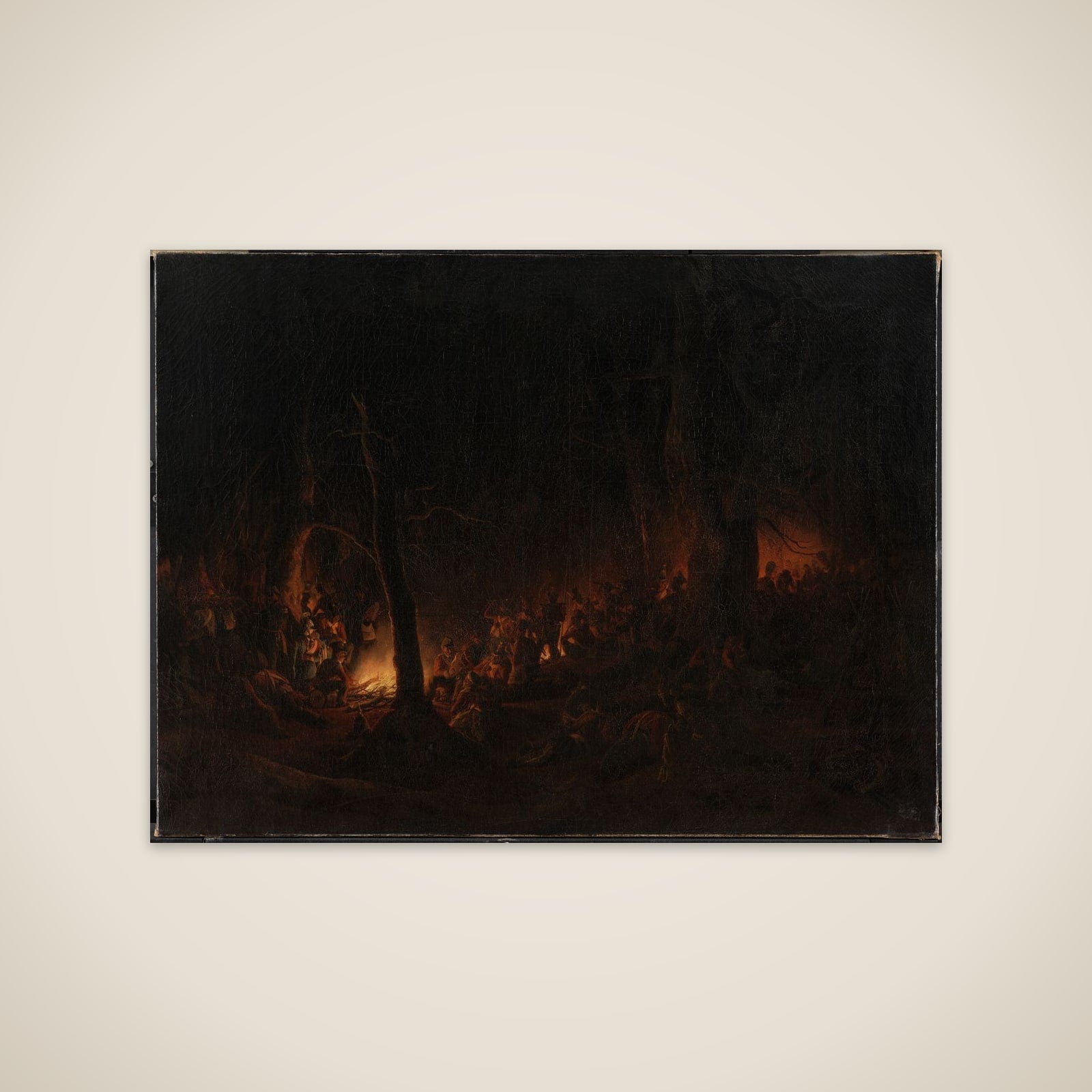 Bivuak efter affæren ved Slesvig natten mellem den 23. og 24. april 1848 unframed print