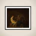 Røverbandens husholderske trøster den unge pige ved at fortælle myten om Amor og Psyche. Motiv fra Apulejus: Det gyldne æsel framed