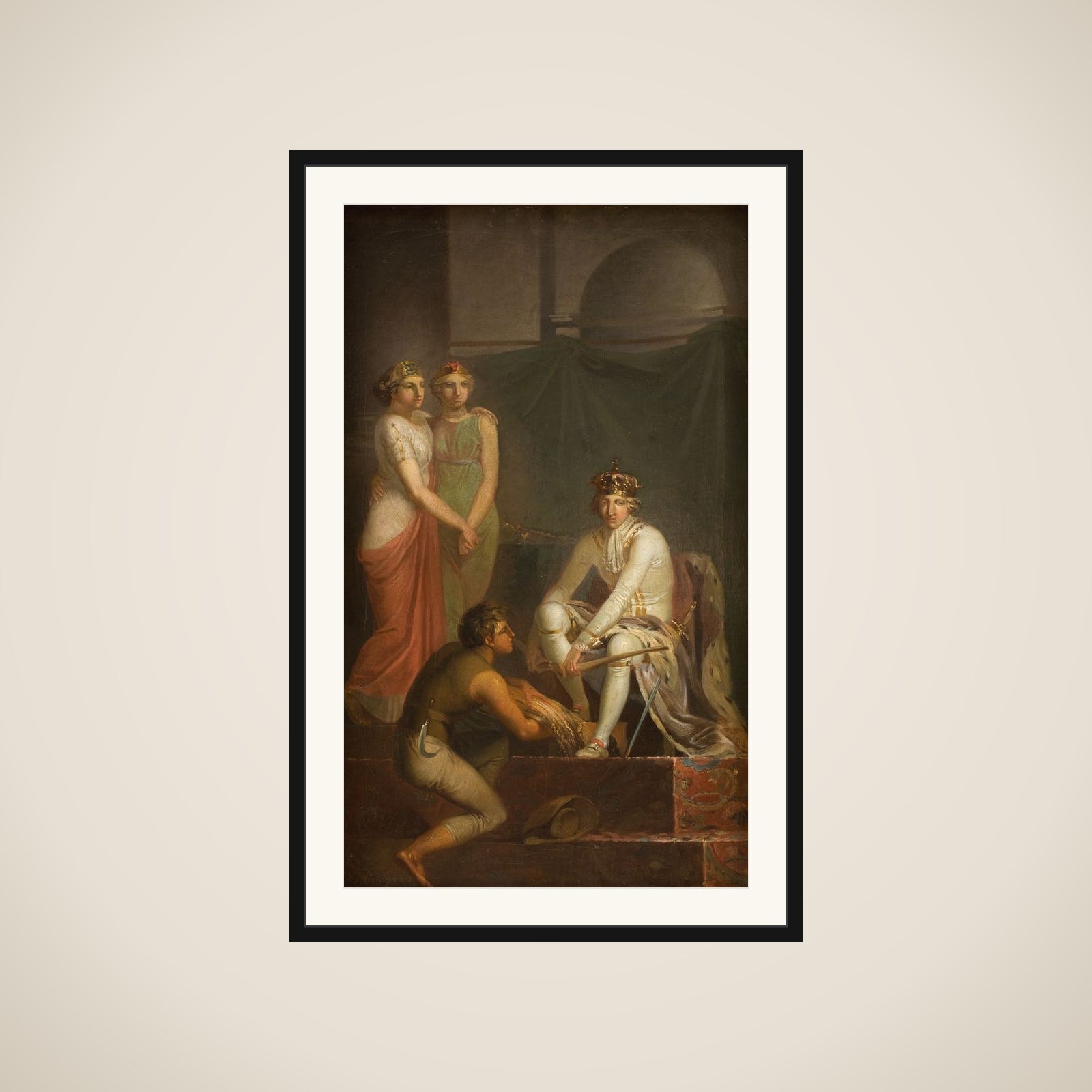 Stavnsbåndets løsning 1788. Allegori framed