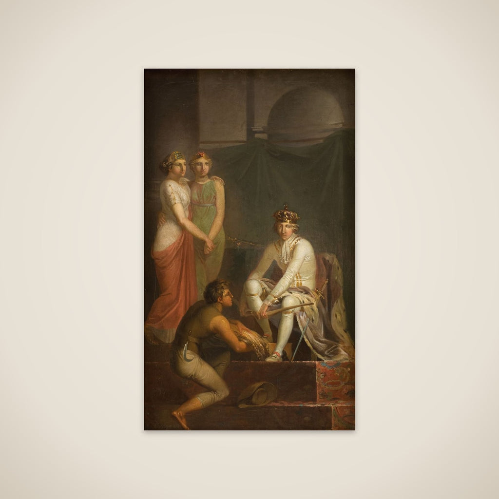 Stavnsbåndets løsning 1788. Allegori unframed print