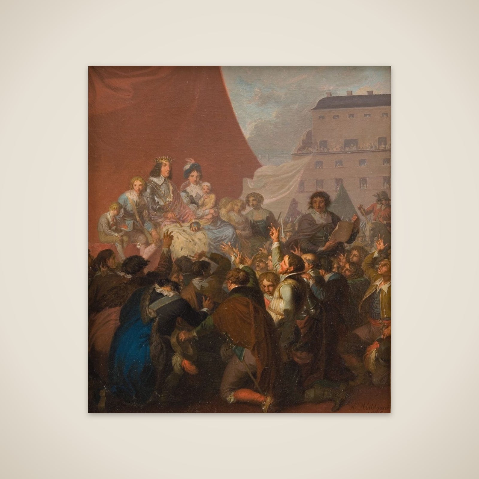 Arvehyldningen i 1660 unframed print