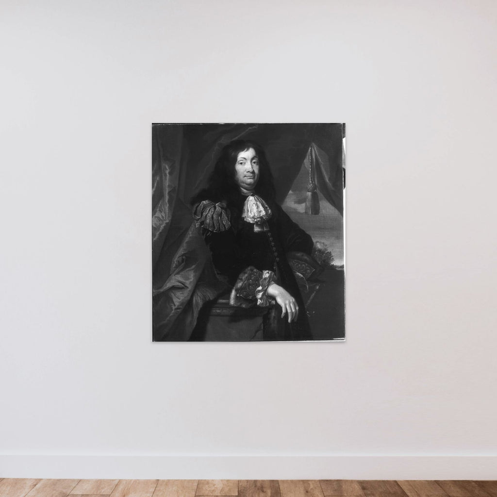 Den flamske maler Anthoni Schoonjans unframed — shown to scale