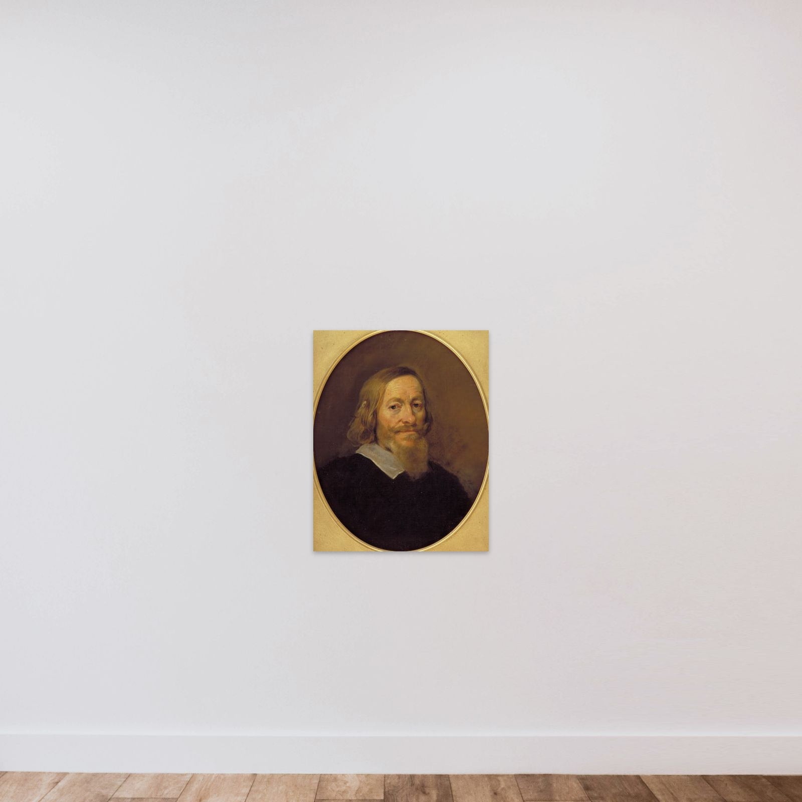 Rigsadmiral Ove Gjedde unframed — shown to scale