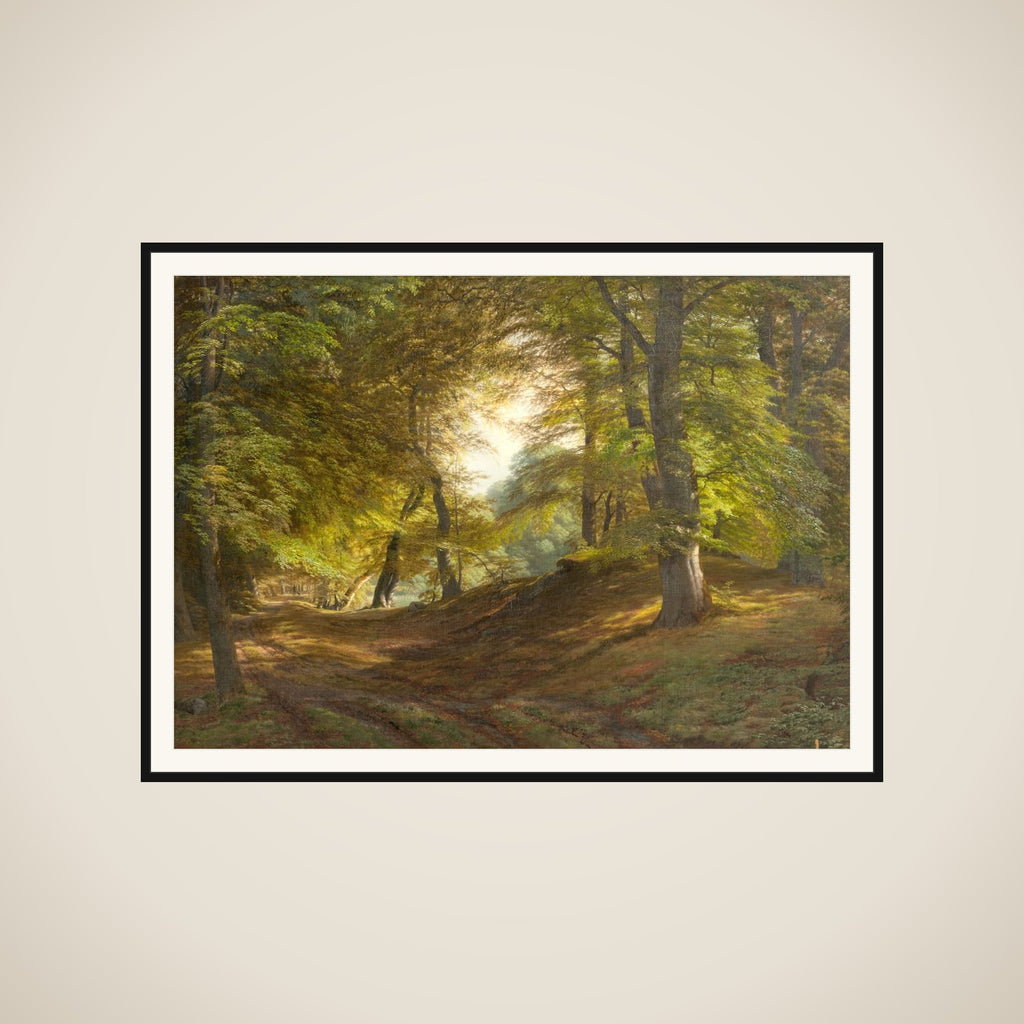 Det indre af en skov. Fra Præstevangen ved Frederiksborg framed