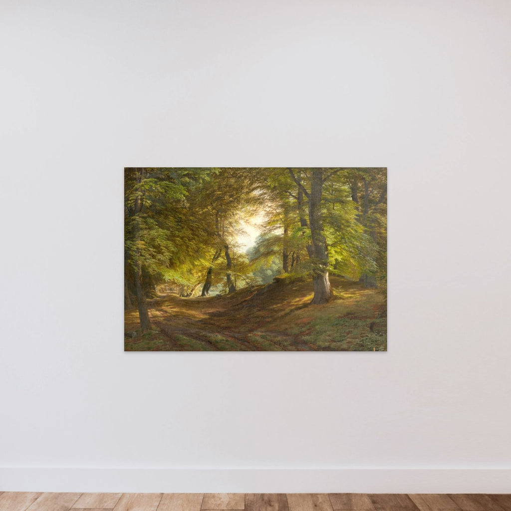 Det indre af en skov. Fra Præstevangen ved Frederiksborg unframed — shown to scale
