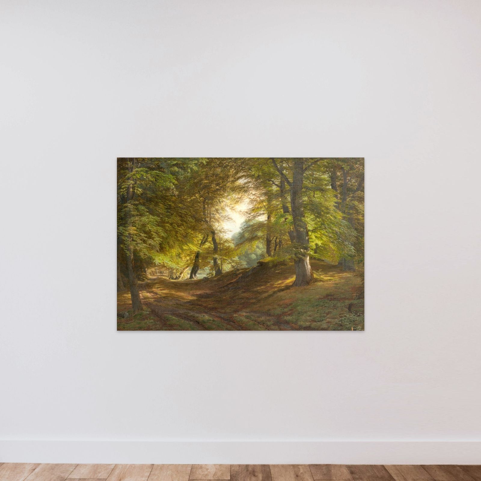 Det indre af en skov. Fra Præstevangen ved Frederiksborg unframed — shown to scale