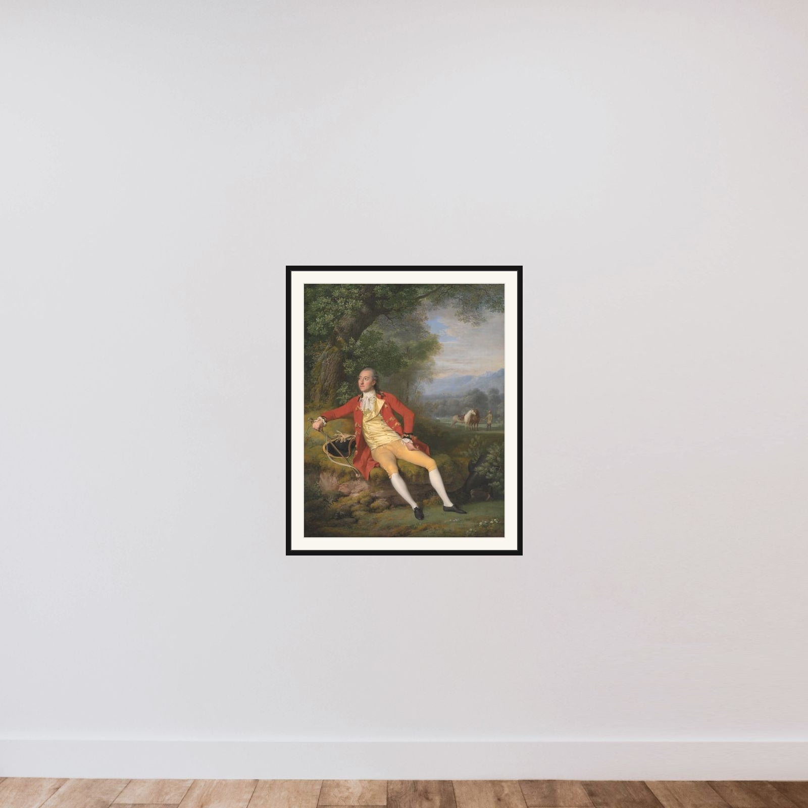Jean-Armand Tronchin, udsending ved det franske og engelske hof. Schweiz framed — shown to scale