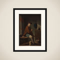 Piberygende mand framed