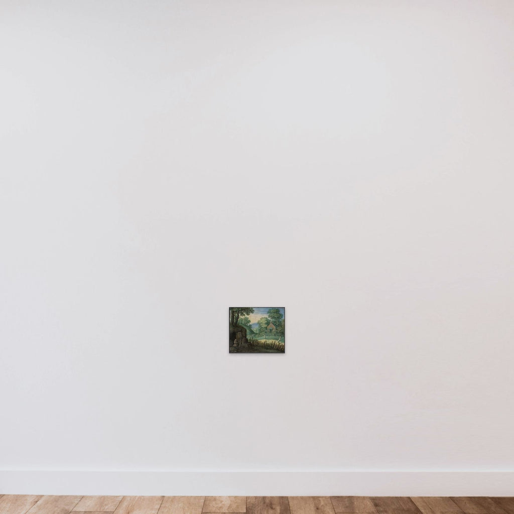 Landskab unframed — shown to scale