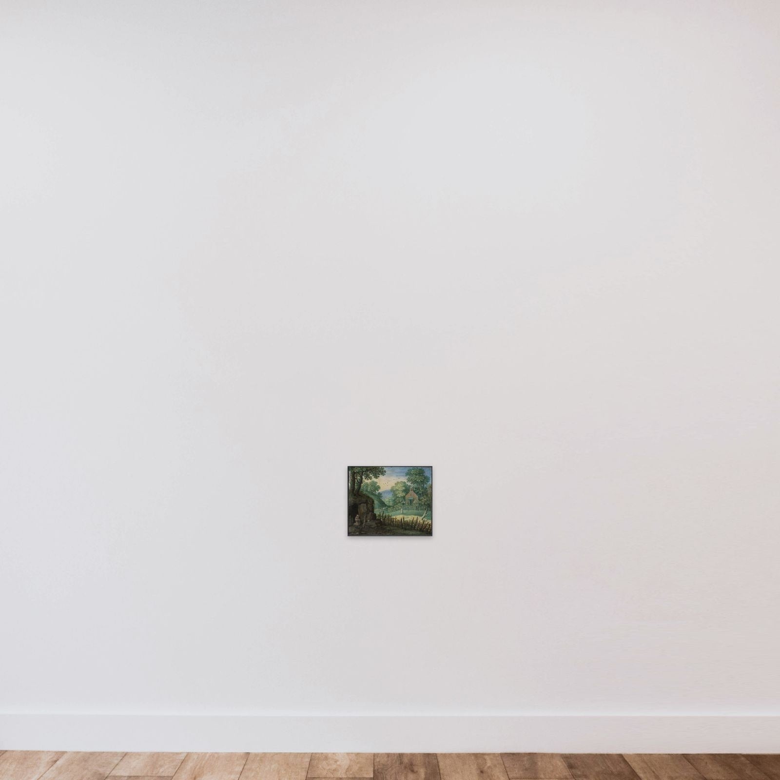 Landskab unframed — shown to scale