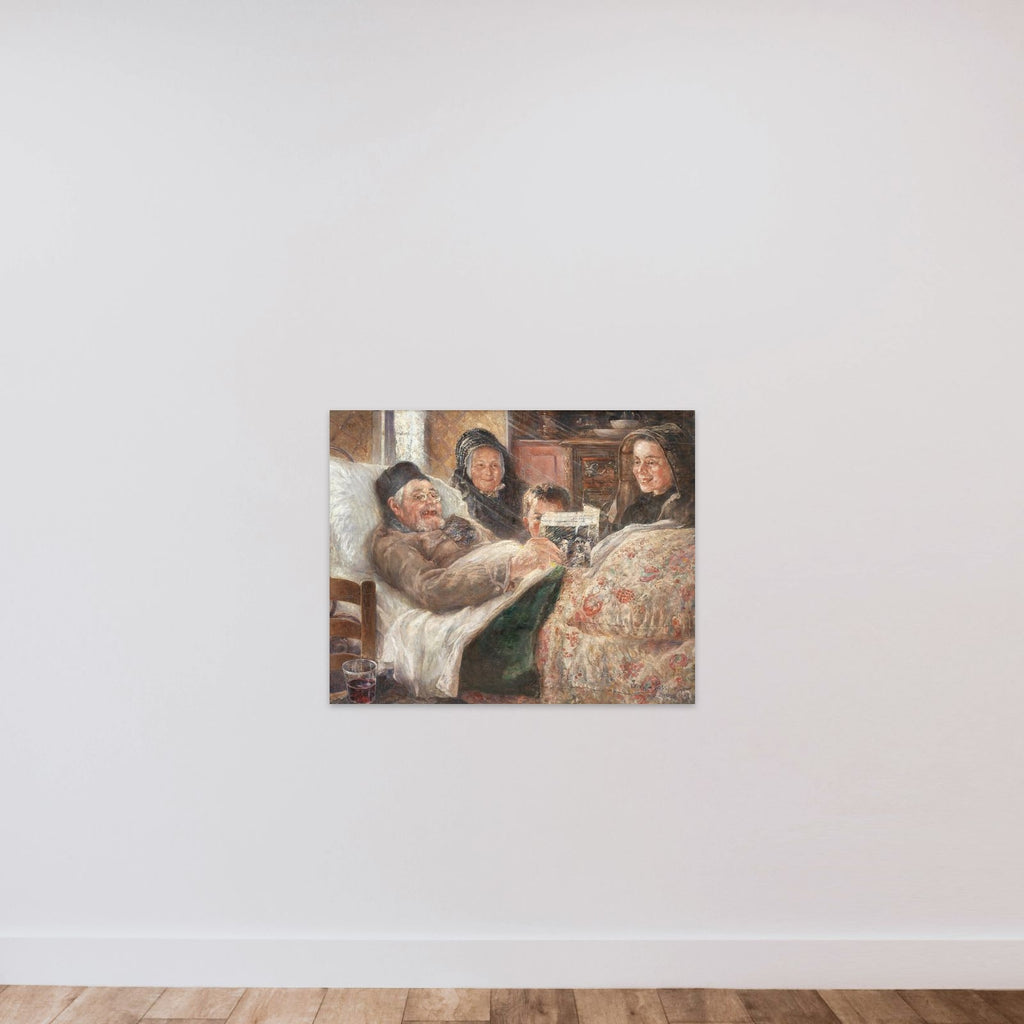 Livsglæden unframed — shown to scale