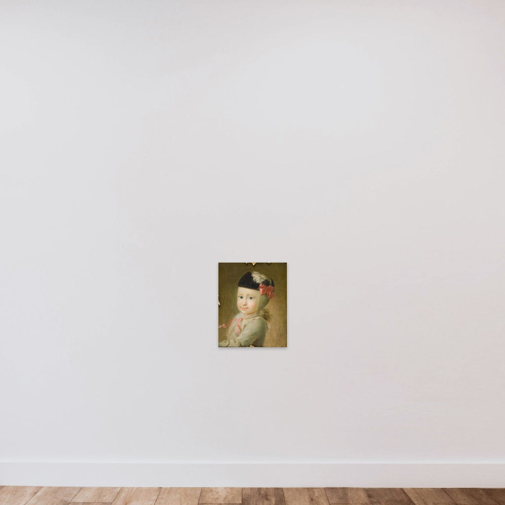 Barneportræt af senere dr. theol. Carl Christian Laurentius Birch unframed — shown to scale