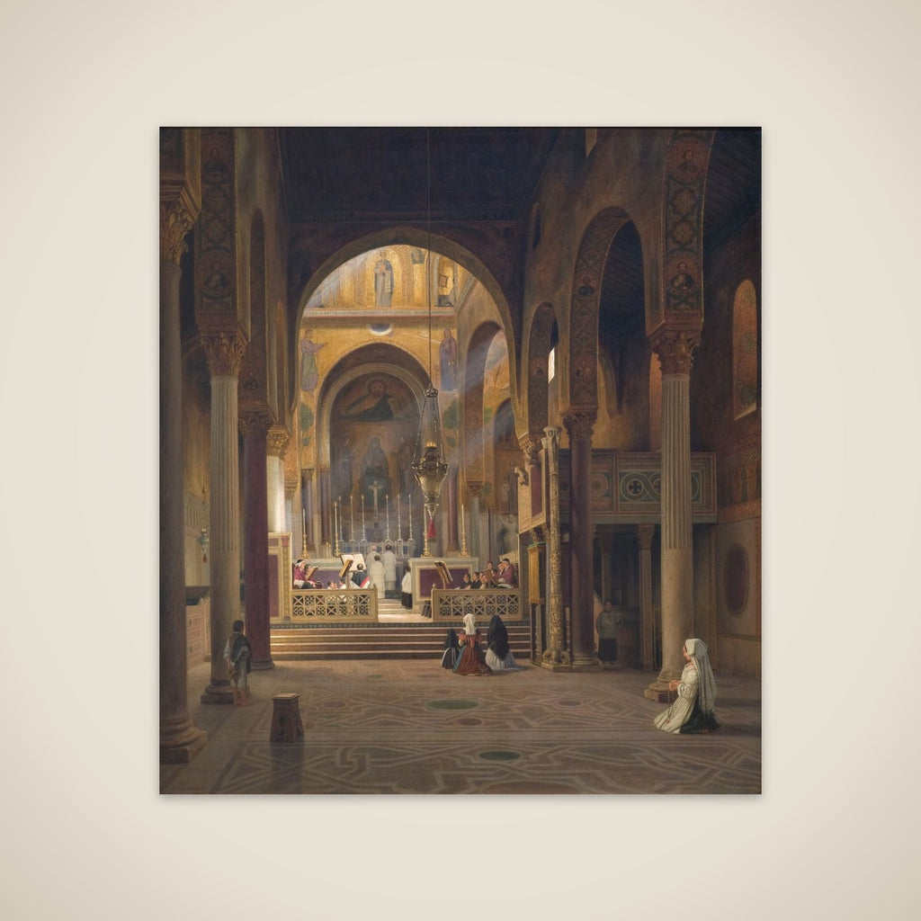 Det indre af Capella Palatina i Palermo unframed print