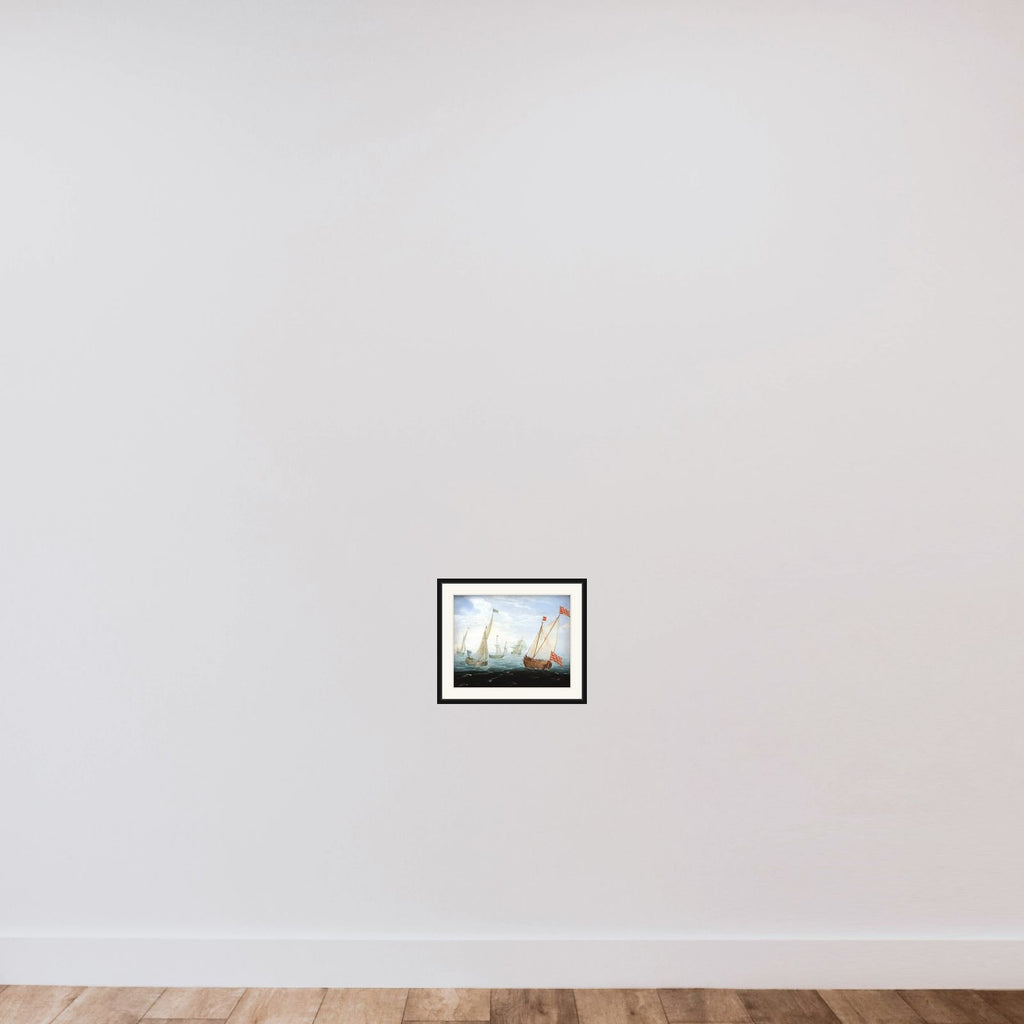 Skibe framed — shown to scale