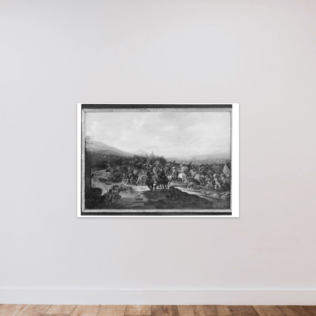 Slagbillede unframed — shown to scale