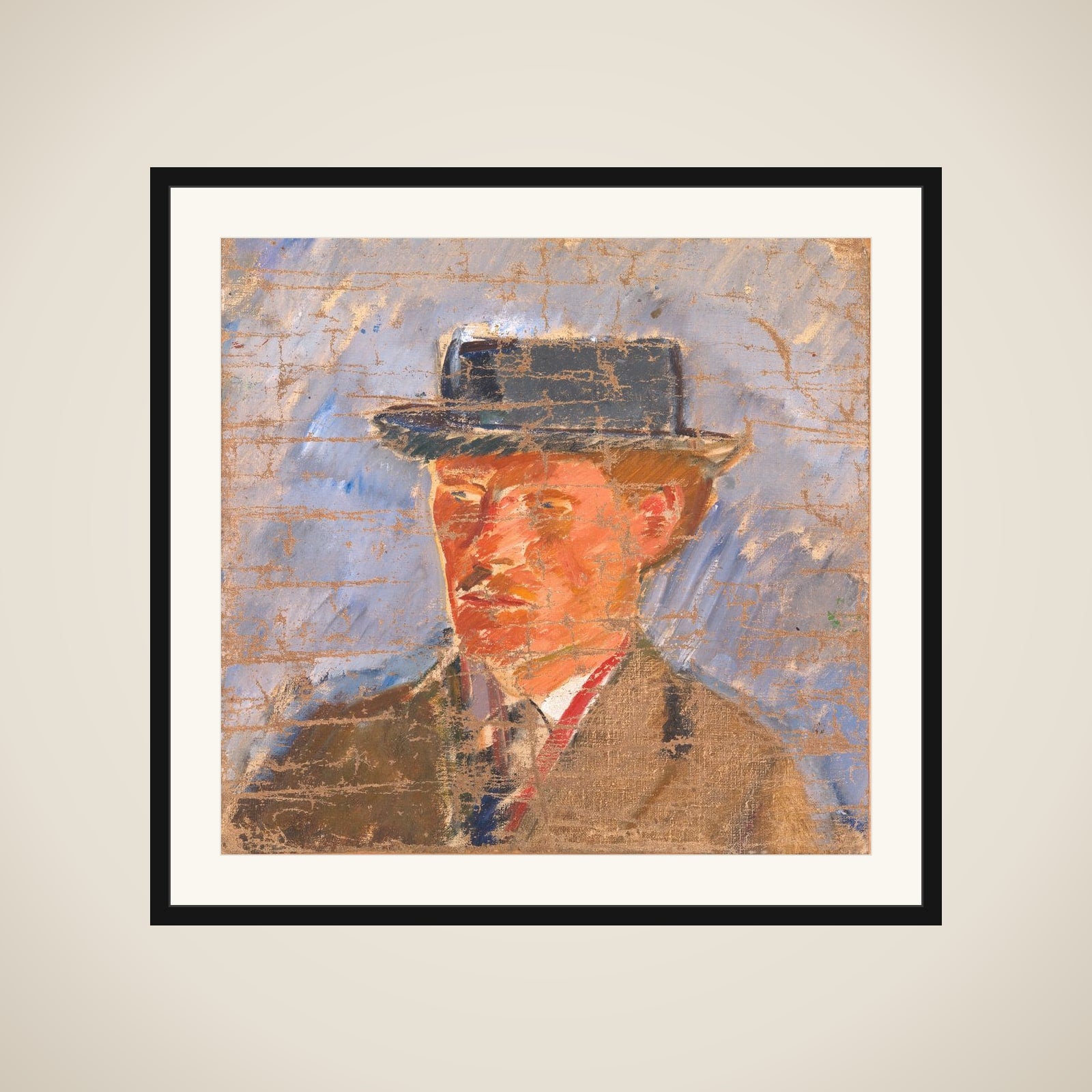 Portræt af maleren Edvard Weie framed