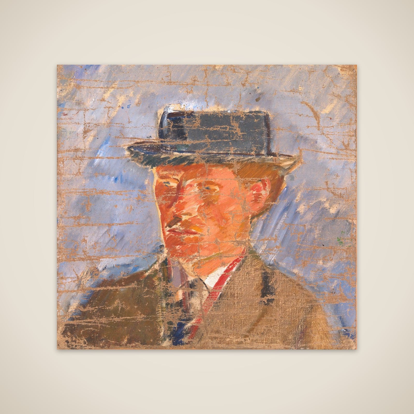 Portræt af maleren Edvard Weie unframed print