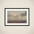 Studie af skyer over havet framed